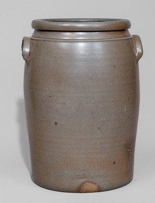 Scarce Five-Gallon PALATINE POTTERY CO Stoneware Jar w/ Stenciled Horse Decoration