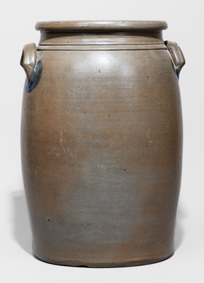 Very Rare Six-Gallon "John L. Haught & Co. / Shinnston W. Va." Stoneware Jar