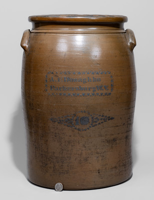 Ten-Gallon A.P. Donaghho / Parkersburg W.V. Stoneware Jar