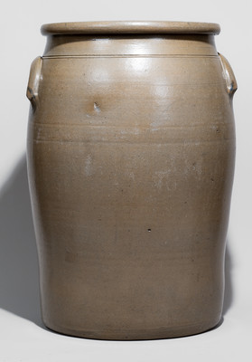 Exceptional 16-Gallon WILLIAMS & REPPERT / GREENSBORO, PA Crock w/ New Cumberland WV Advertising
