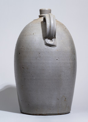 Three-Gallon Wheeling, WV Stoneware Advertising Jug w/ Elaborate Cobalt Decoration