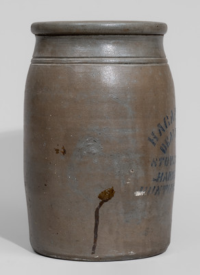 Huntington, WV Stoneware Advertising Jar, c1880
