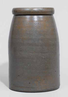 Huntington, WV Advertising Stoneware Canning Jar, Western PA origin