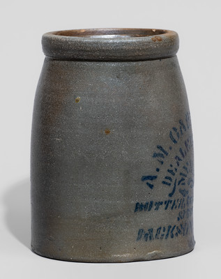 Jackson Courthouse, West Virginia Advertising Stoneware Canning Jar