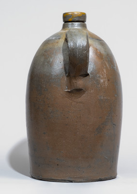 Pomeroy, Ohio Stoneware Advertising Jug, Western PA origin, c1880