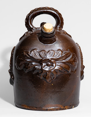 Rare Ohio Stoneware Harvest Jug w/ Applied Corn Motifs