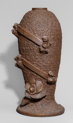 Rare Evans Pottery, Dexter, Missouri Presentation Vase: "Warren Johnston / From Doc Bailiff / 1929"