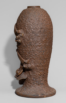 Rare Evans Pottery, Dexter, Missouri Presentation Vase: "Warren Johnston / From Doc Bailiff / 1929"