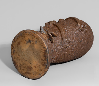 Rare Evans Pottery, Dexter, Missouri Presentation Vase: "Warren Johnston / From Doc Bailiff / 1929"