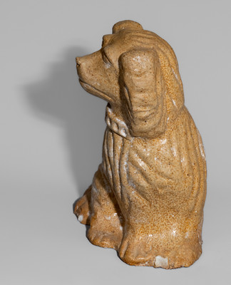 Fine Large-Sized "Flat Head" Ohio Sewer Tile Spaniel, late 19th century
