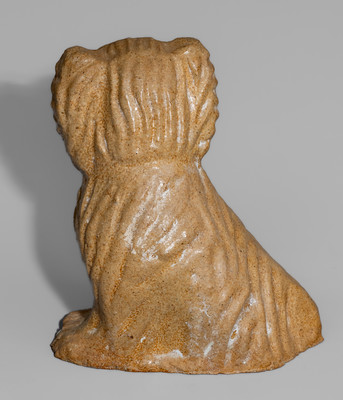 Fine Large-Sized "Flat Head" Ohio Sewer Tile Spaniel, late 19th century