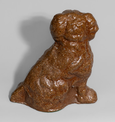 SUPERIOR / CLAY CORP / UHRICHSVILLE, OHIO Sewer Tile Spaniel, Incised "BUD"