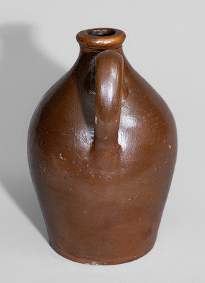 Small-Sized New York City Druggist's Advertising Jug, second quarter 19th century