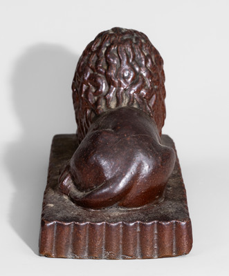 Ohio Sewer Tile Lion Doorstop, late 19th or early 20th century