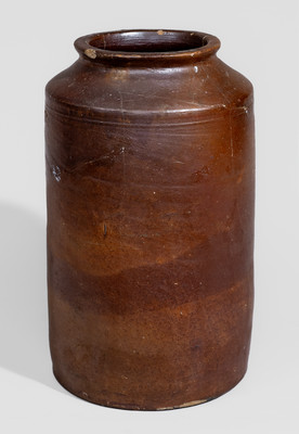 Stoneware PEARS Jar attrib. Clarkson Crolius, Sr., New York City, early 19th century