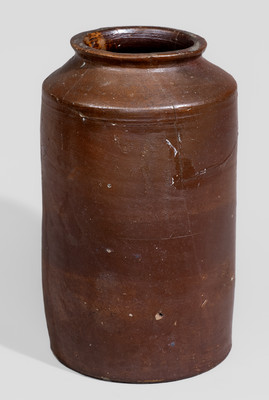 Stoneware PEARS Jar attrib. Clarkson Crolius, Sr., New York City, early 19th century