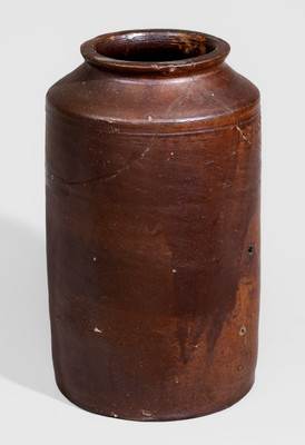 Stoneware PEARS Jar attrib. Clarkson Crolius, Sr., New York City, early 19th century