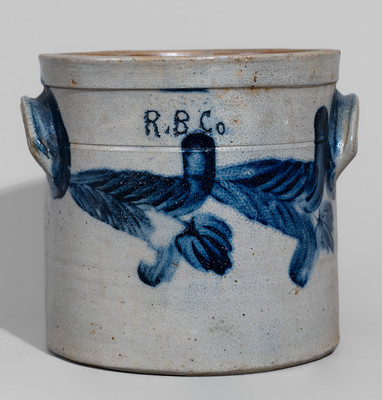 Attrib. Thomas Haig, Jr., Philadelphia, PA Stoneware Crock Inscribed
