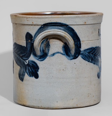 Attrib. Thomas Haig, Jr., Philadelphia, PA Stoneware Crock Inscribed "R.B. Co"
