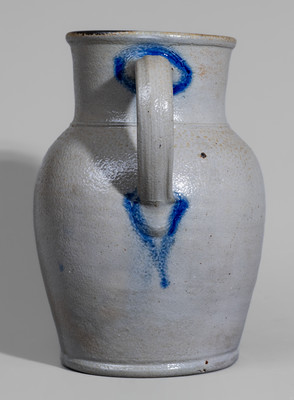 Rare Half-Gallon "P.M. Toomey / For Beer Only" Presentation Pitcher attrib. Wingender Pottery, Haddonfield, NJ