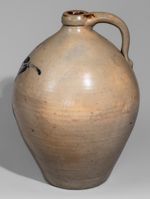 Two-Gallon T. CRAFTS & CO / WHATELY, Mass. Stoneware Jug, c1833-48