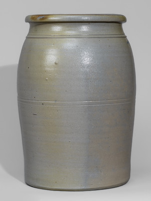 Two-Gallon Western Pennsylvania Stoneware Jar w/ Freehand Cobalt Decoration