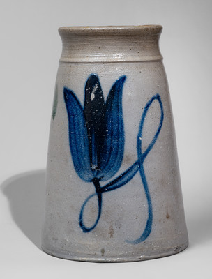 Fine attrib. Henry Atchison, New Geneva, PA Stoneware Canning Jar, c1860