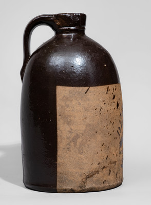Rare Tanware Jug with Manor Station, Pennsylvania Advertising