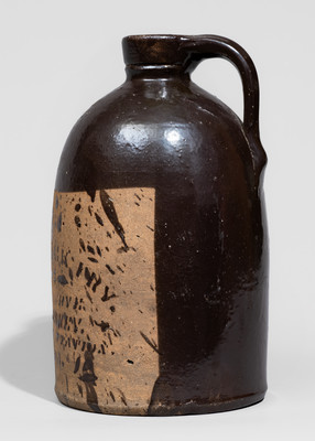 Rare Tanware Jug with Manor Station, Pennsylvania Advertising
