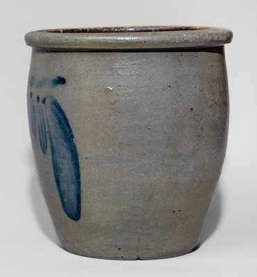 Small-Sized Western PA Cobalt-Decorated Stoneware Jar, c1875