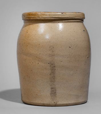 Small-Sized TODE BROS / 272 BOWERY / NEW YORK Stoneware Jar