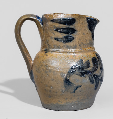 Extremely Rare Monday, January 27, 1877 Miniature Stoneware Pitcher by Swank Pottery, Johnstown, PA