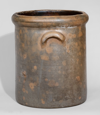 Five-Gallon Anna Pottery Cobalt-Decorated Stoneware Crock, Wallace and Cornwall Kirkpatrick, Illinois
