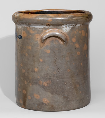 Five-Gallon Anna Pottery Cobalt-Decorated Stoneware Crock, Wallace and Cornwall Kirkpatrick, Illinois