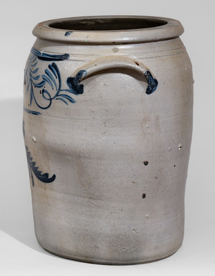 Three-Gallon attrib. David Greenland Thompson, Morgantown, WV Stoneware Jar