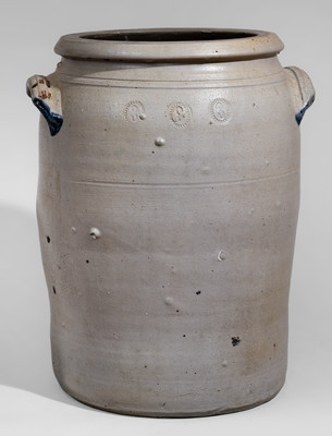 Three-Gallon attrib. David Greenland Thompson, Morgantown, WV Stoneware Jar