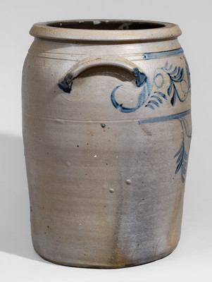 Three-Gallon attrib. David Greenland Thompson, Morgantown, WV Stoneware Jar