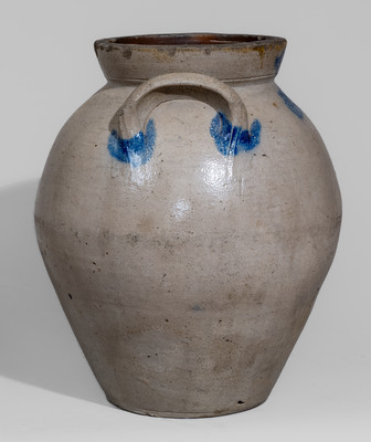 I.M. MEAD / PORTAGE Co. / OHIO Three-Gallon Cobalt-Decorated Stoneware Jar