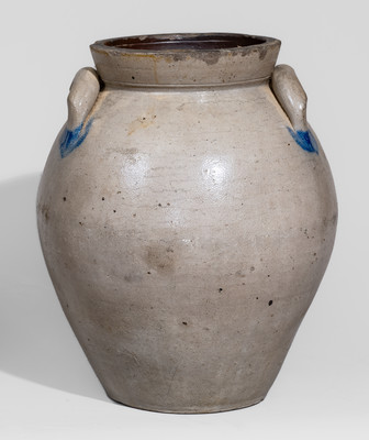 I.M. MEAD / PORTAGE Co. / OHIO Three-Gallon Cobalt-Decorated Stoneware Jar