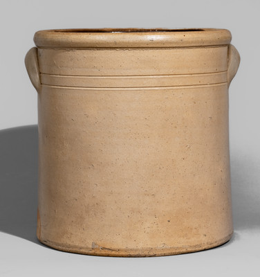 Rare Two-Gallon William Rowley / Middlebury, Ohio Stoneware Crock
