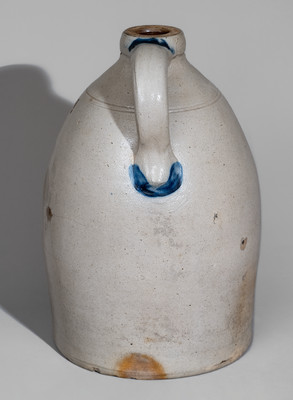 Two-Gallon COWDEN & WILCOX / HARRISBURG, PA Stoneware Jug w/ Cobalt Wreath