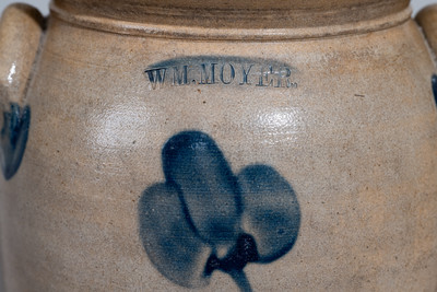 WM. MOYER, Harrisburg, Pennsylvania Stoneware Jar, c1858-61