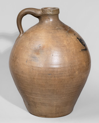Three-Gallon E S FOX ATHENS, New York Stoneware Bird Jug