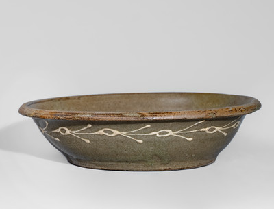 Very Rare attrib. Thomas Chandler, Kirksey's Crossroads, Edgefield District, SC Stoneware Bowl