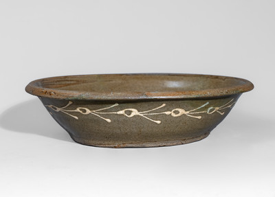 Very Rare attrib. Thomas Chandler, Kirksey's Crossroads, Edgefield District, SC Stoneware Bowl