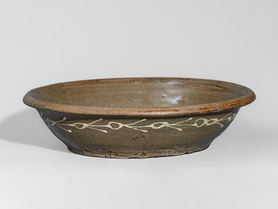 Very Rare attrib. Thomas Chandler, Kirksey's Crossroads, Edgefield District, SC Stoneware Bowl