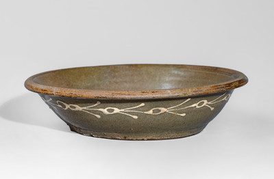 Very Rare attrib. Thomas Chandler, Kirksey's Crossroads, Edgefield District, SC Stoneware Bowl