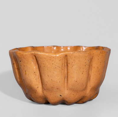 JOHN BELL (Waynesboro, PA) Redware Pudding Mold, c1840-80