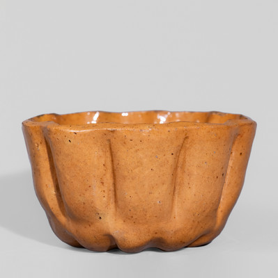 JOHN BELL (Waynesboro, PA) Redware Pudding Mold, c1840-80