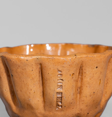 JOHN BELL (Waynesboro, PA) Redware Pudding Mold, c1840-80